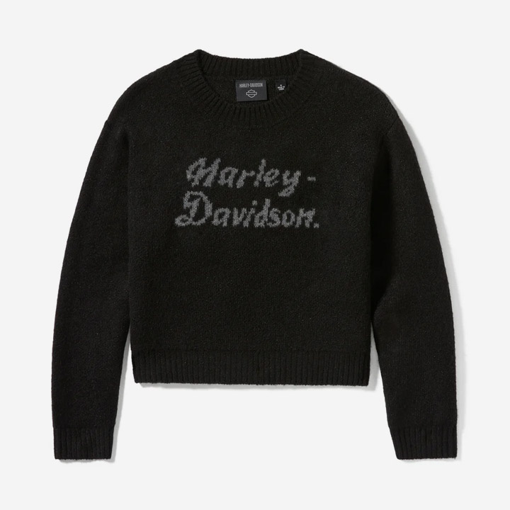 여성 메탈릭 인타르시아 스웨터