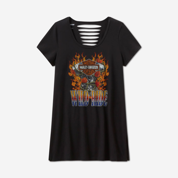 [LIMITED] 여성 블링 와일드 반팔티셔츠