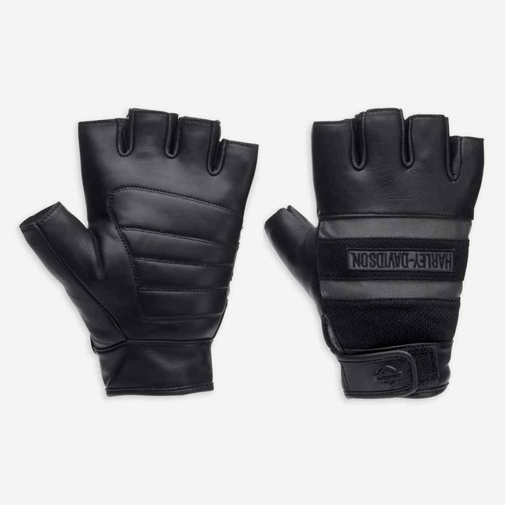 남성 센터라인 가죽 반장갑