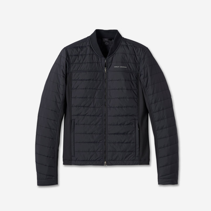 남성 HD 플렉스 경량 미드레이어 재킷 BLACK