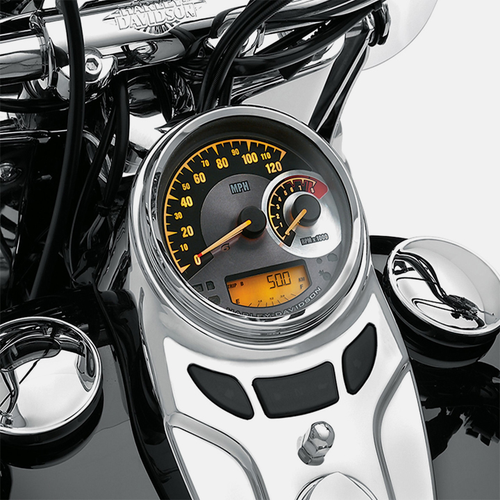 콤비네이션 아날로그 속도계/타코미터 (마일 표기)