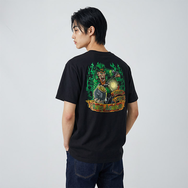 [LIMITED] 남성 필링 럭키 그래픽 반팔 티셔츠