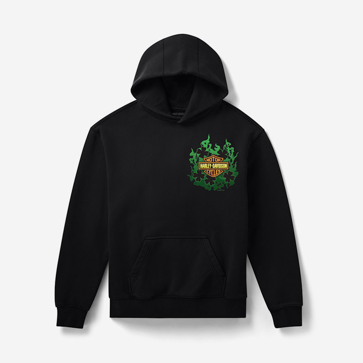 [LIMITED] 남성 H-D 필링 럭키 플리스 후드티셔츠