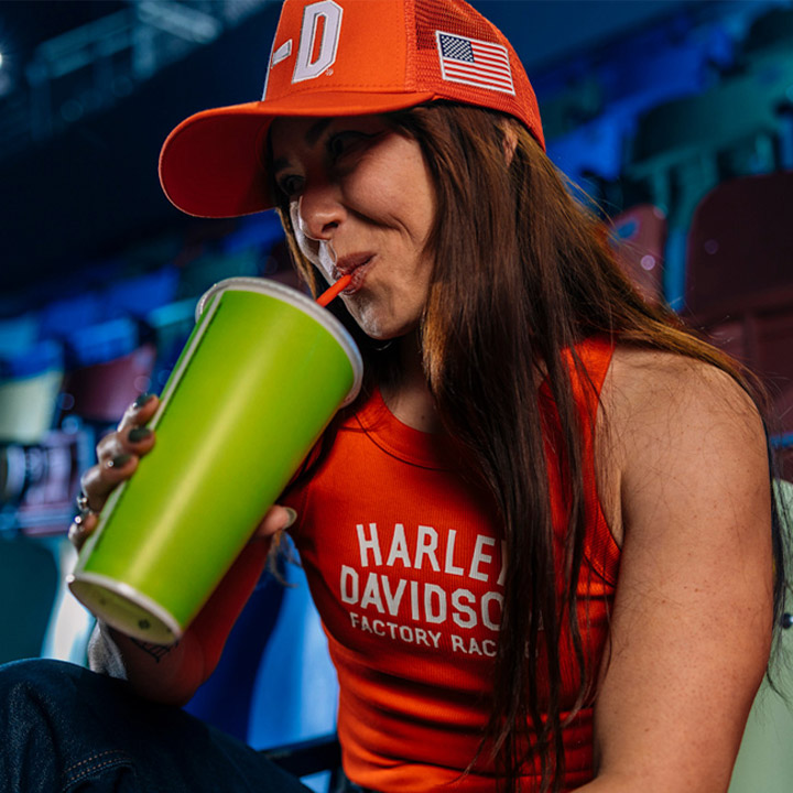 [LIMITED] 여성 팩토리 레이싱 팬웨어 레이서 민소매 티셔츠 ORANGE