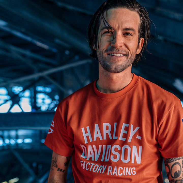 [LIMITED] 남성 팩토리 레이싱 패스트 조니 반팔티셔츠 ORANGE