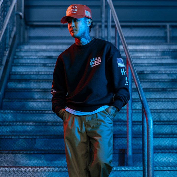 [LIMITED] 남성 팩토리 레이싱 패스트 조니 크루넥 맨투맨