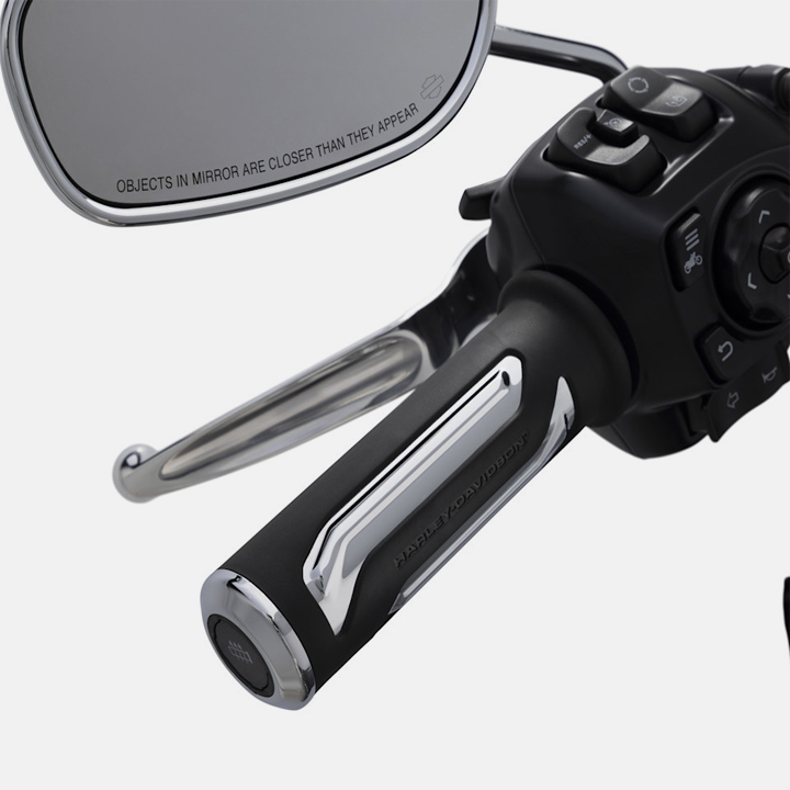 카바이드 컬렉션 히티드 열선 핸드 그립 - 크롬 (올 뉴 투어링&25년 이후 소프테일)