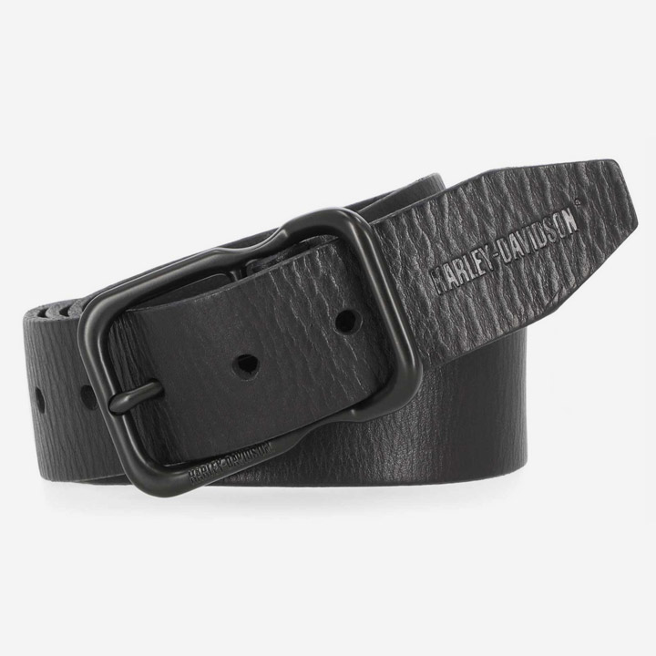 남성 셀프 키퍼 레더 벨트 BLACK