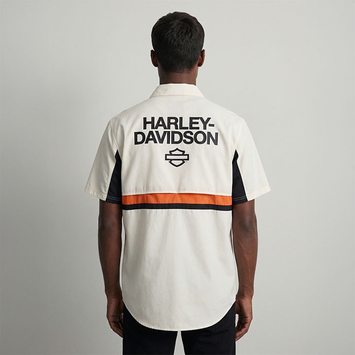 남성 H-D 테크 벤티드 반팔 셔츠