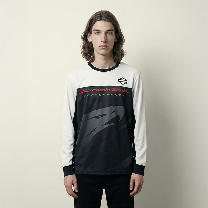 남성 스크리밍 이글 레이스 저지 긴팔티셔츠