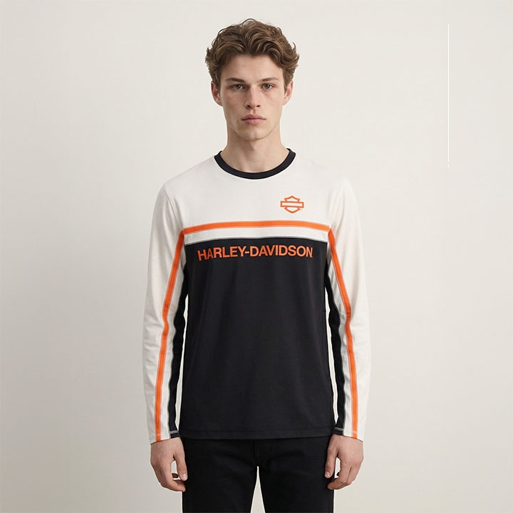 남성 H-D 테크 벤티드 긴팔 티셔츠