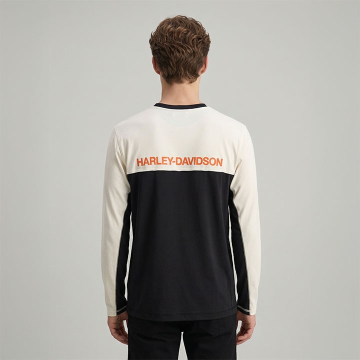 남성 H-D 테크 벤티드 긴팔 티셔츠