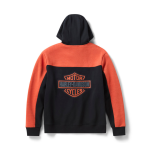 남성 에센셜 컬러 블록 후드 집업