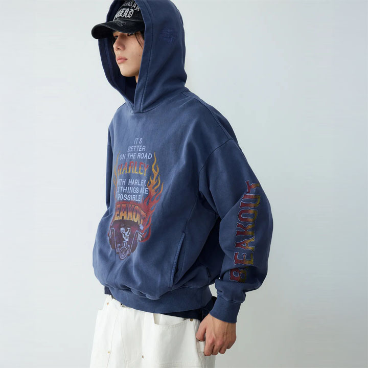 [컬렉션스] 플레임 라이더 후디 챠콜 NAVY