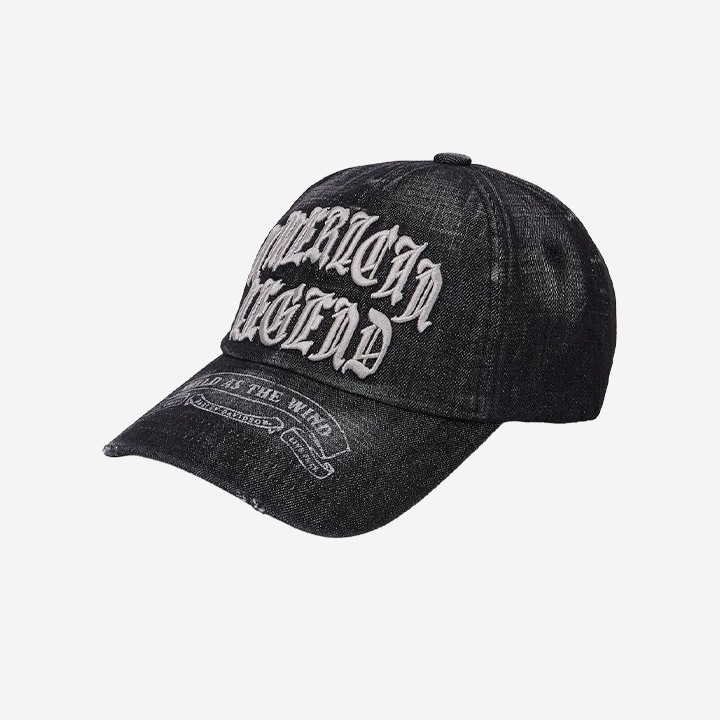 [컬렉션스] 빈티지 데님 볼캡 DARK GREY