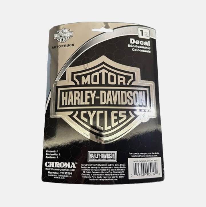 바앤실드 로고 크롬 데칼