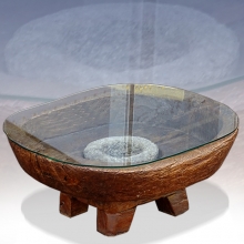 골동품 괴목 제주방아 테이블 (15091)