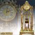 최고급 24K 금장 브론즈 오닉스 스탠드 시계(전자식) (16949)