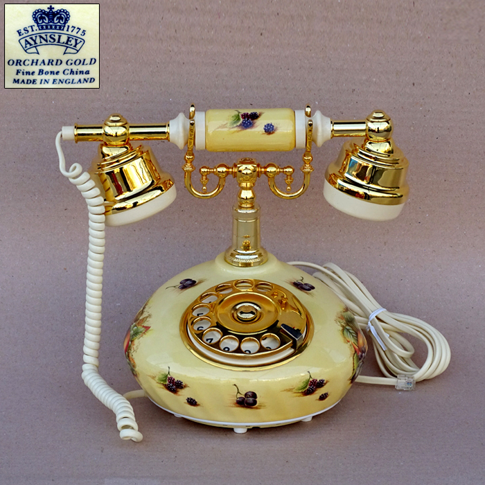 앤슬리 오차드골드 도자기  전화기 (17376)