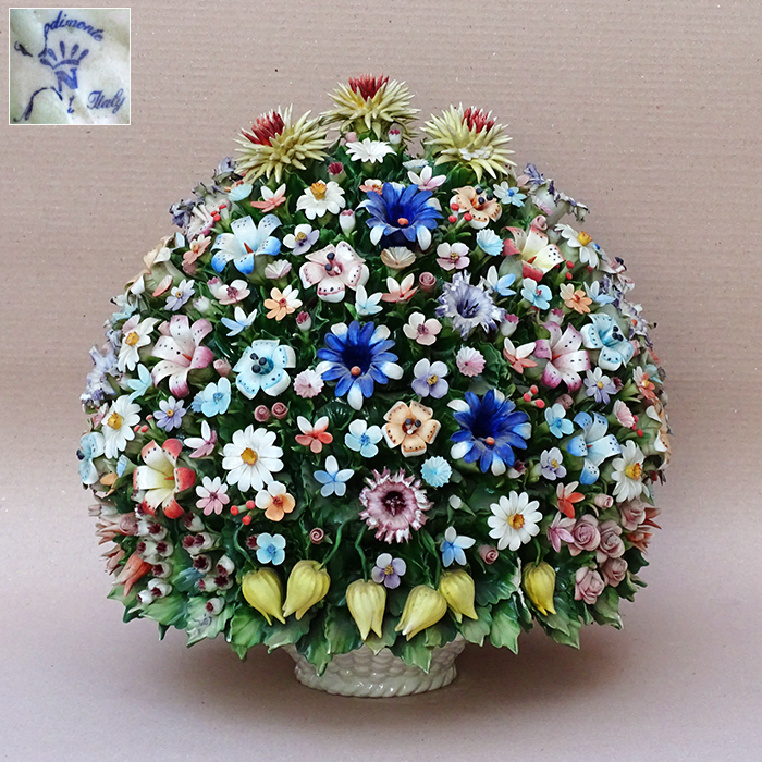 카포디몬테 최고급 대형 도자기꽃(39x42cm)