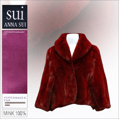 안나수이(ANNA SUI)코펜하겐버건디 숏자켓