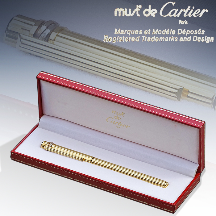 까르티에(cartier) gold 도금 만년필(사용가능)