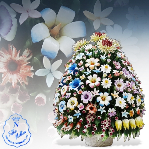 이태리산 카포디몬테 대형 꽃도자기(35cm)