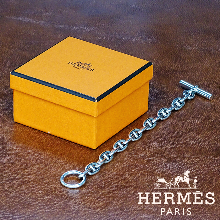 에르메스(hermes) 샹달 실버 팔찌(20cm)