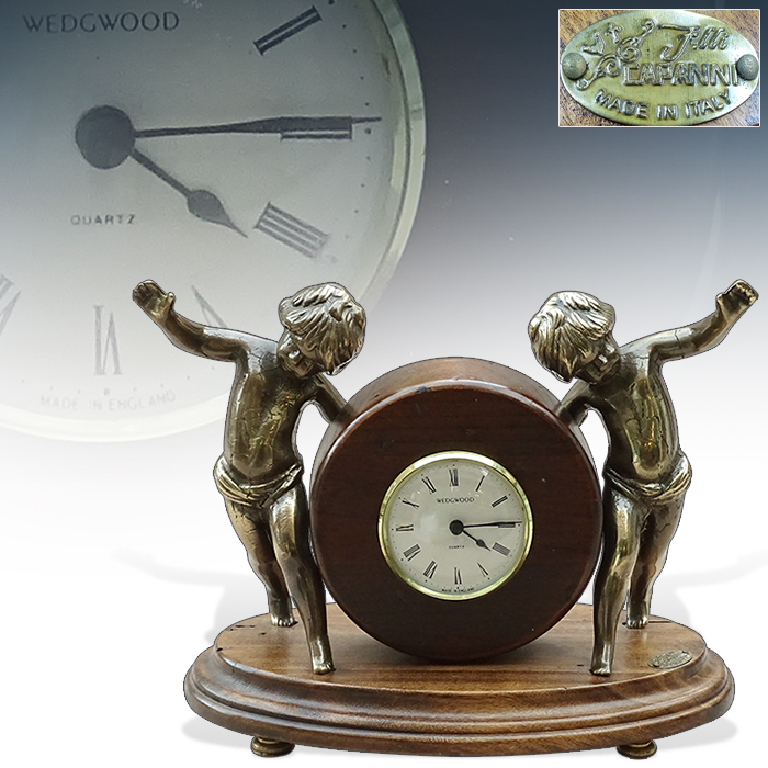 이태리 카파니 브론즈 & 영국 웨지우드 시계