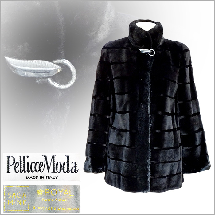 이태리 페리케모다(Pelliccemoda)쉬어드 밍크코트