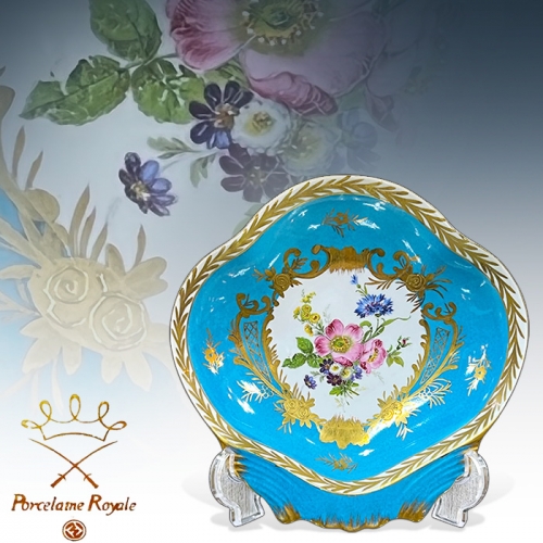 독일 포슬린 로얄(porcelaine royal)가리비형 접시