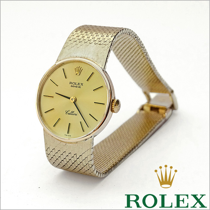 ROLEX Geneve Cellini 18K금통 25mm 엔틱(여성)