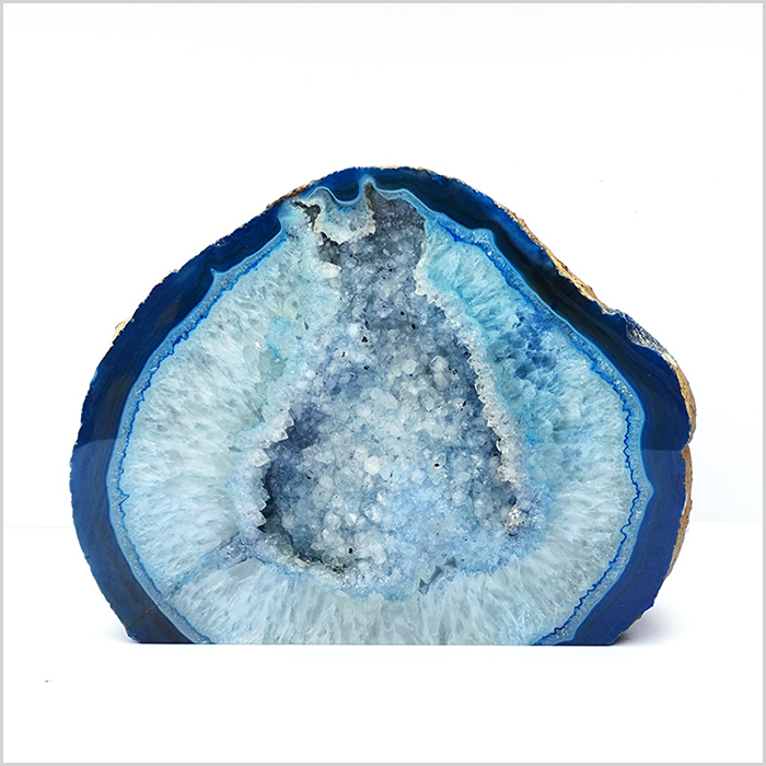 천연 원석 블루 마노석