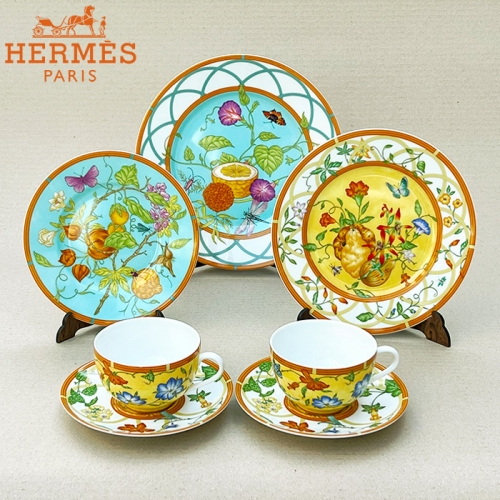 Hermes에르메스 라 시에스타 찻잔&플레이트(미사용)