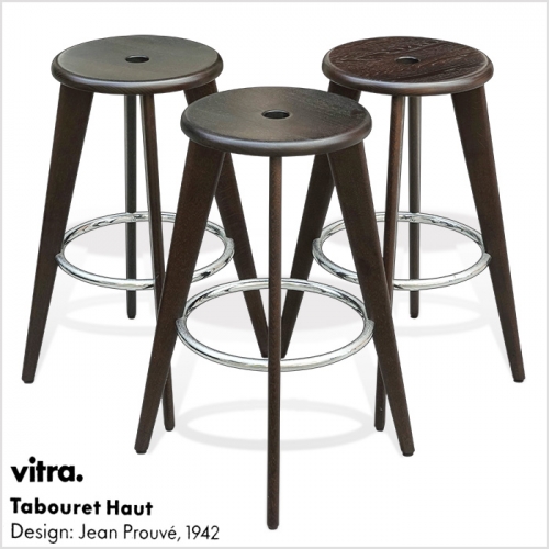 Vitra 타보레 Tabouret Haut bar stool다크오크3EA