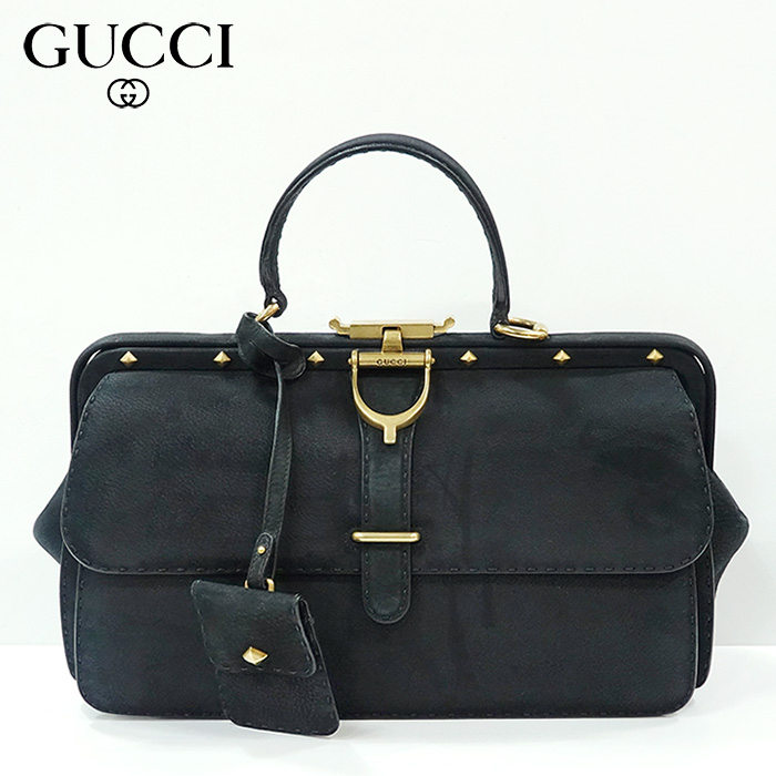 GUCCI 구찌 레이디 스터럽 탑 핸들백(미디엄)