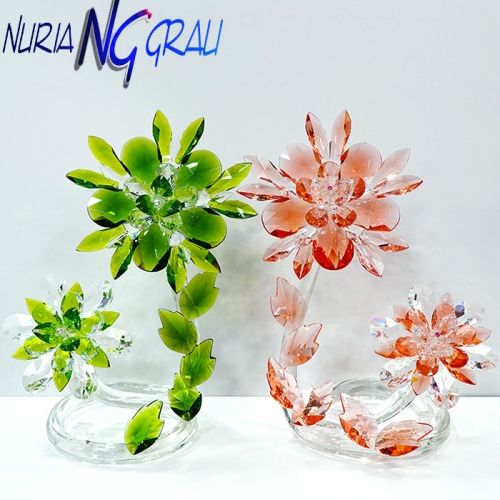 스페인 Nuria Grau 크리스탈 대형연꽃(스와로브스키소재)