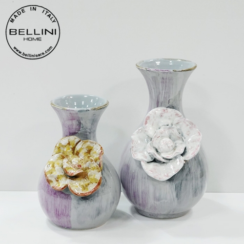 이태리산 bellini 벨리니 도자기꽃 화병세트