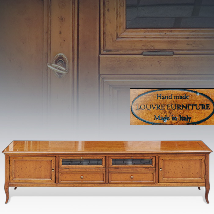 이태리산 LOUVRE 루브르 원목 거실장(200cm)
