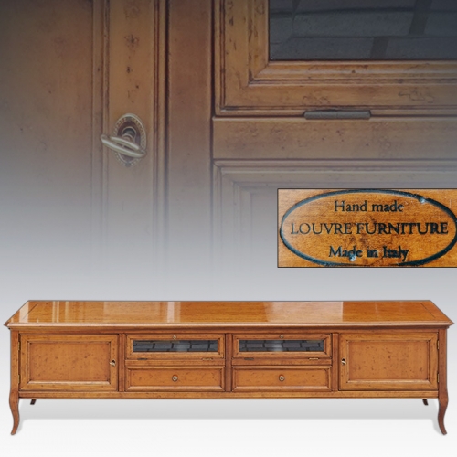 이태리산 LOUVRE 루브르 원목 거실장(200cm)