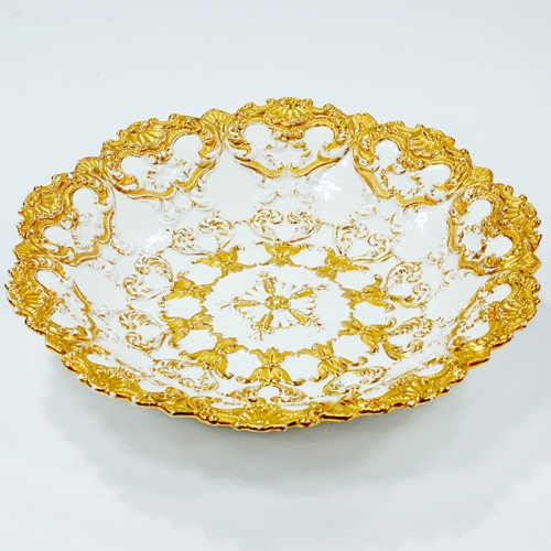 독일명품 마이센 19th 로코코 해비골드 라지볼(27cm)