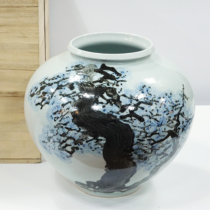 항산 임항택 청화 철화 백자(29cm)