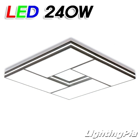 리네아드림 정사각 거실등 LED 240W(W975mm) 블랙/화이트