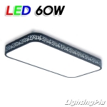 모던 테 거실등 LED 60W(W650mm) 블랙/화이트