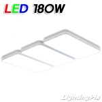 모던 테 거실등 LED 180W(2+2+2 W1110mm) 블랙/화이트