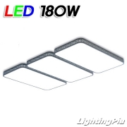 모던 테 거실등 LED 180W(2+2+2 W1110mm) 블랙/화이트