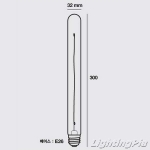 E26 클래식 에디슨전구 T32-L 40W(L300mm)