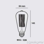 E26 클래식 에디슨전구 램프 ST64 60W