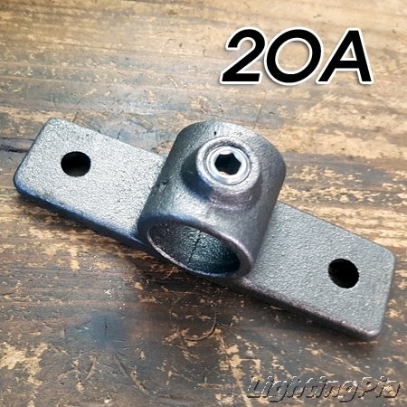 흑 주철 20A 양날개 고정 무나사 파이프피팅(파이프클램프) 198 Double Side Fixing Bracket