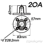 흑 주철 20A 후렌지 무나사 파이프피팅(파이프클램프) 131 Base Flange